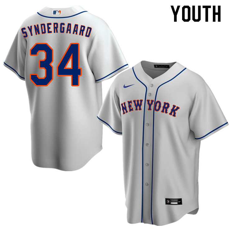 Nike Youth #34 Noah Syndergaard New York Mets Baseball Jerseys Sale-Gray